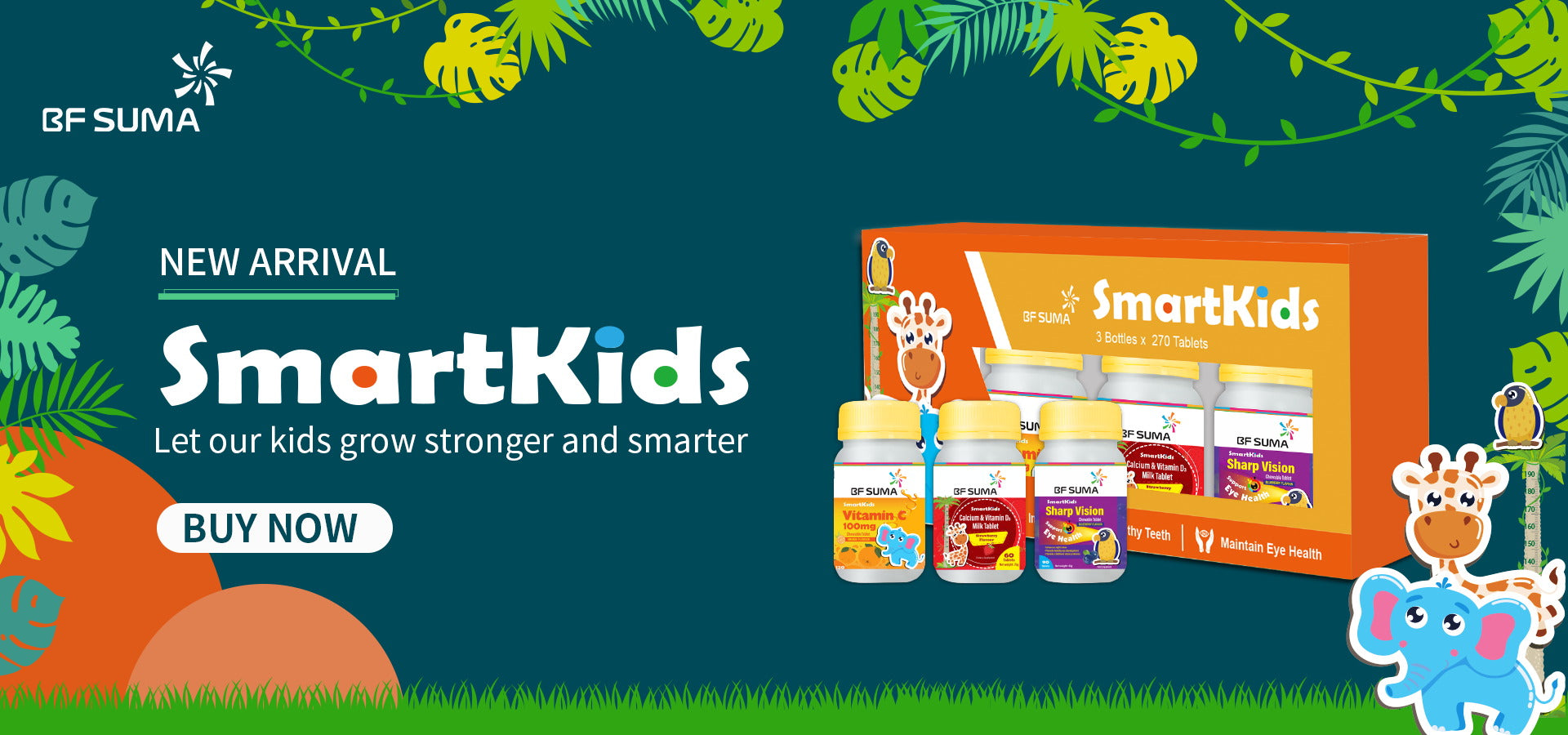 Calcium & Vitamin D3 Milk Tablets (Strawberry Flavor)